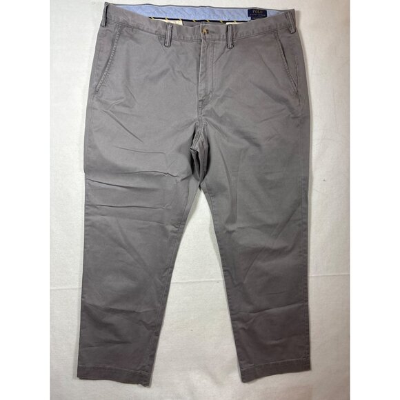 Polo Ralph Lauren Mens Stretch Straight Fit Chino Pants Gray 38x30 - Picture 1 of 12